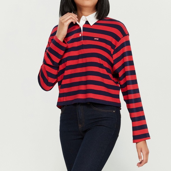 Levis Women Striped Rugby Shirt | Poshmark